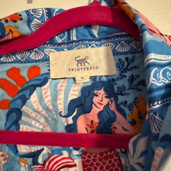 Printfresh Long Pajamas-Tidal Tapestry - Picture 3 of 4